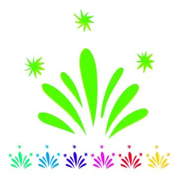 Glitter sparkles vector cartoon graphic Stock Illustration