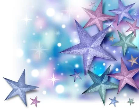 Glitter star background with twinkles Stock Illustration