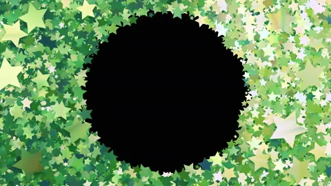Glitter Star Frame 3 Cs Green 4k Stock-Footage 104752953