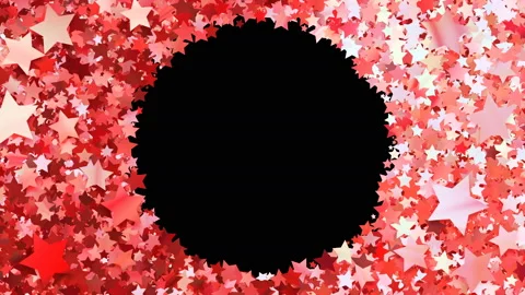 Glitter Star Frame 3 Cs Red 4k Видео 104753638