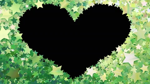 Glitter Star Frame 3 Hs Green 4k 스톡 동영상 104754864