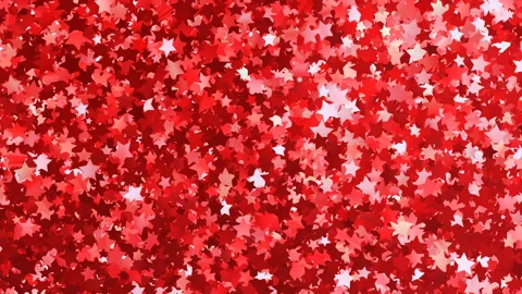 Glitter Star Frame 3 As Red 4k Stock Footage 104751294