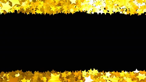 Glitter Star Frame 3 Ss Gold 4k Видео 104755351