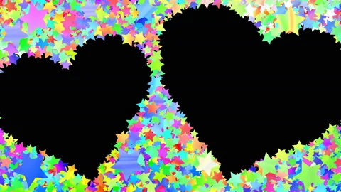 Glitter Star Frame 3 Ws Colorful 4k Видео 104756085