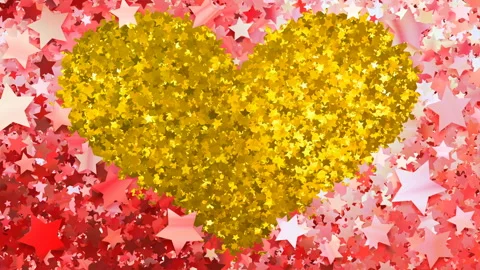 Glitter Star Frame 4 Hs Red 4k Vídeos de archivo 104942917