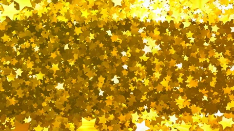 Glitter Star Frame 5 Ss Gold 4k Stock Footage 106044997
