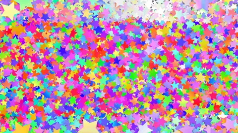 Glitter Star Frame 5 Ss Colorful 4k Stock Footage 106045109
