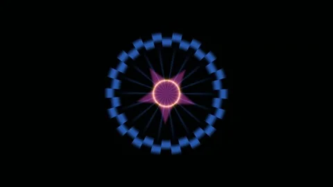 Glitter star icon burst animation creates a seamless loop Stock Footage 342361791