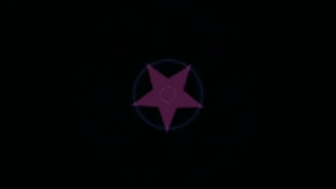 Glitter star icon burst animation shows colorful motion Stock Footage 342413150