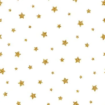Glitter star seamless pattern Stock-Illustration