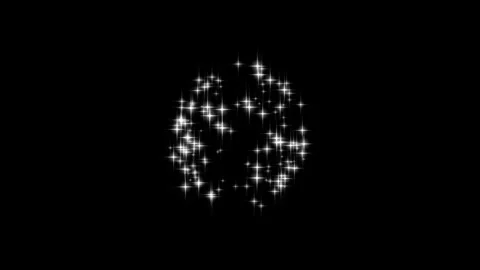 Glitter Star Sparkles Burst Animation With Magical Starlight Trail Motion Stock Footage 340580163