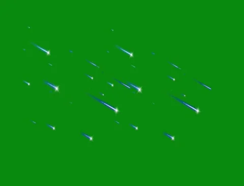Glitter Stars Floating Easy-To-Use Green Screen Stock Footage 304881848