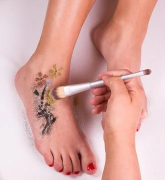 Glitter tattoo Stock Photos