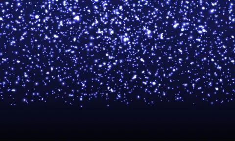 Glitter texture. Falling particles. Sparkle lights. Illustrazione stock