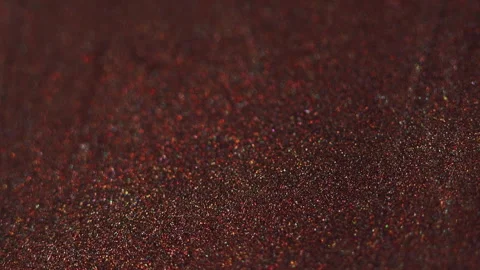 Glitter texture paint flow red bronze bokeh light Stock Footage 264166252