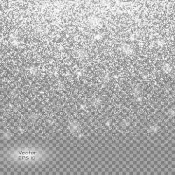 Glitter on a transparent background Illustrazione stock