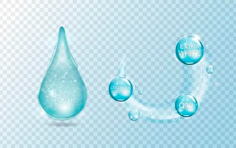 Glitter water drop Stock Illustration