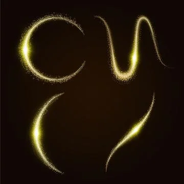 Glitter wave collection 스톡 일러스트