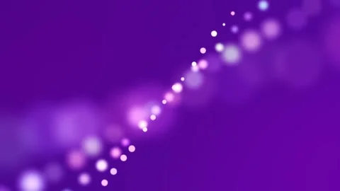 Glitter white light lines moving purple bokeh background Stock Footage 256017881