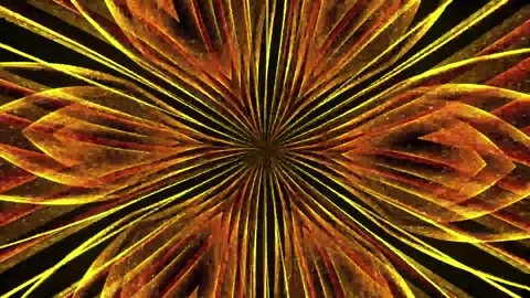 Glitter yellow flower in circular motion Video stock 251778561