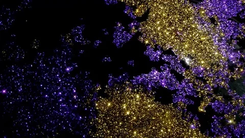 Glittering background in the water Stock Footage 75397095