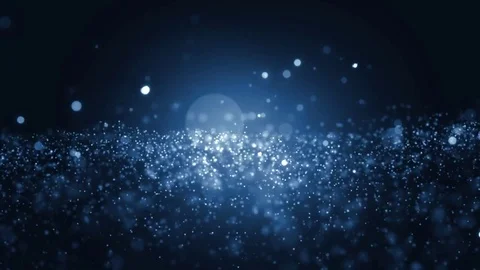 Glittering Blue Particle Background Stock Footage 70360230