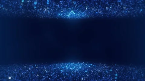 Glittering Blue Particle Background with Text Area Stock Footage 130597566