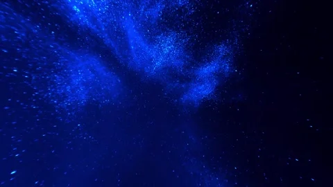 Glittering Blue Particle Universe Background | Cosmic 4K Loop Stock Footage 295344391