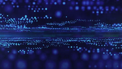 Glittering blue particles on a blue background 스톡 동영상 153859983