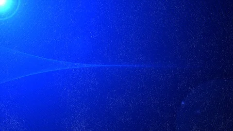 Glittering blue small particle waves zoom in background. Amazing blue dust Stock Footage 100547555