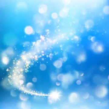 Glittering bokeh star dust template. EPS 10 vector Stock Illustration