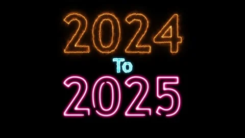 Glittering celebration motion graphic countdown animation, New year neon co.. Stock Footage 307550909