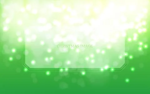Glittering Christmas image background material with frame Stock Illustration