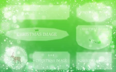 Glittering Christmas image background material with frame Stock Illustration