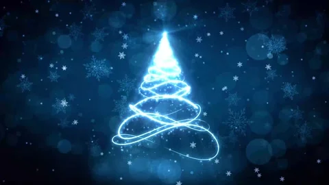 Glittering Christmas Tree Stock Footage 317840111