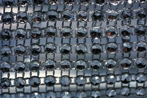 Glittering decoration with round shiny elements Stock Photos
