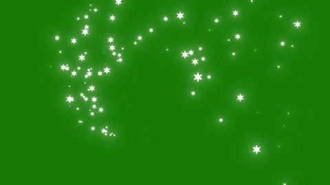 Glittering Dust Trail Animation With White Star Sparkles On Green Screen Spac Stock Footage 340525946