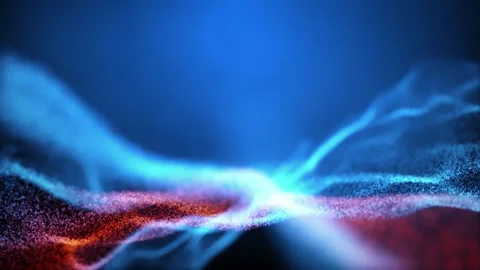 Glittering glowing dust effect nebula wave video loop Stock Footage 275909692