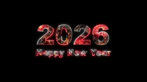 Glittering gold Class 2026 text black background sparkling effects. graduation Stock Footage 333908968
