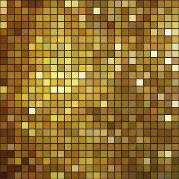 Glittering Gold mosaic background pattern Stock Illustration
