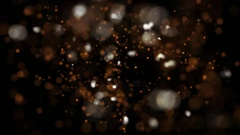 Glittering Gold Particles in Slow Motion - Glamour, Christmas, Celebration,.. Stock Footage 233489352