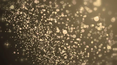 Glittering Golden Particle Background Stock Footage 65233668