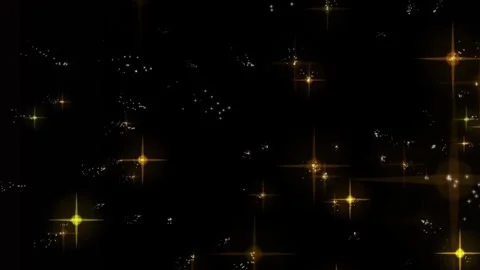 Glittering golden particles moving motion. Video stock 335706125