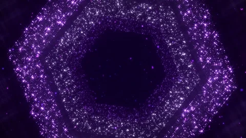 Glittering Hexa Lights Background 库存影片 348019452