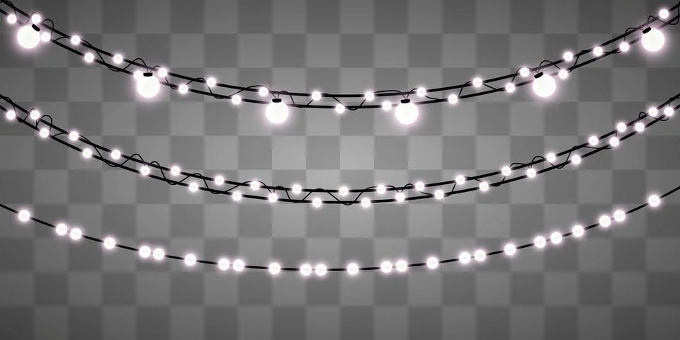 Glittering light bulbs Stock Illustration