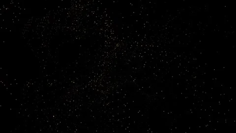 Glittering light pattern of lights plexus structure floating on black background Stock Footage 323120057