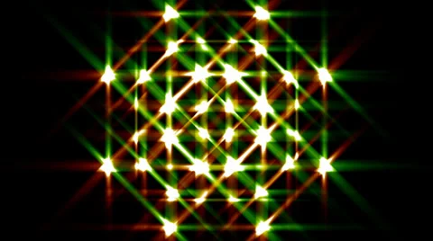 Glittering lights abstract disco VJ background glitz 1 cycle loop Stock Footage 34969418