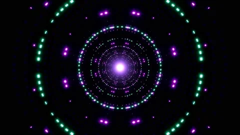 Glittering Neon Lights VJ Loop Stock Footage 220235471