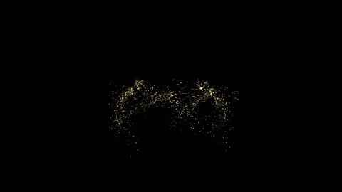 Glittering particle effect animation over black background Stock Footage 172428454