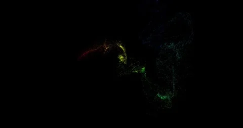 Glittering particle trails for video transition or wipe effect. Stock Footage 255118681